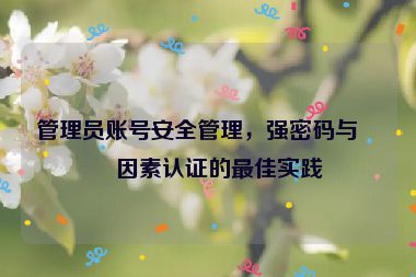 管理員賬號(hào)安全管理，強(qiáng)密碼與雙因素認(rèn)證的最佳實(shí)踐