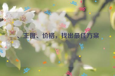 、主圖、價格，找出最佳方案