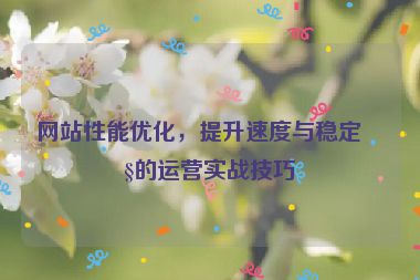 網(wǎng)站性能優(yōu)化，提升速度與穩(wěn)定性的運營實戰(zhàn)技巧