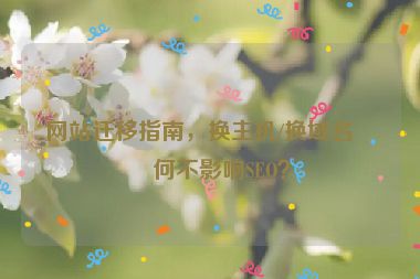 網(wǎng)站遷移指南，換主機(jī)/換域名如何不影響SEO？