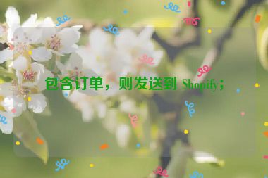 包含訂單，則發(fā)送到 Shopify；