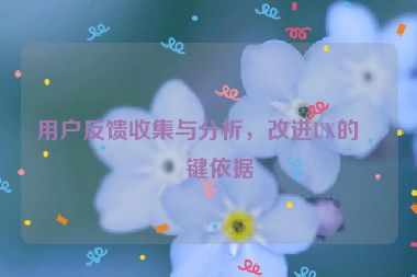 用戶反饋收集與分析，改進(jìn)UX的關(guān)鍵依據(jù)