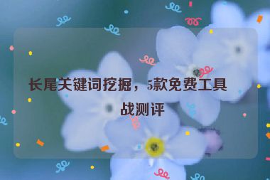 長尾關(guān)鍵詞挖掘，5款免費(fèi)工具實(shí)戰(zhàn)測評