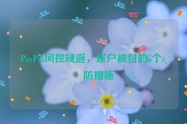 PayPal風控規(guī)避，賬戶被封的5個預防措施