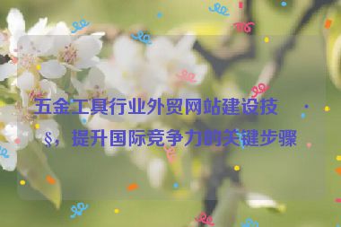 五金工具行業(yè)外貿網(wǎng)站建設技巧，提升國際競爭力的關鍵步驟