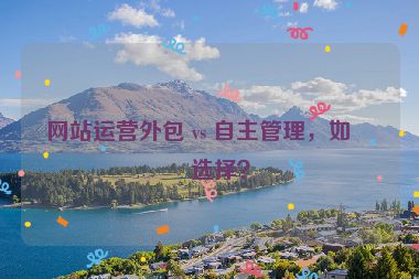 網(wǎng)站運營外包 vs 自主管理，如何選擇？