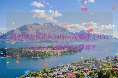 如何用AI優(yōu)化WordPress元描述（Meta Description）提升SEO效果？