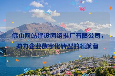 佛山網(wǎng)站建設(shè)網(wǎng)絡(luò)推廣有限公司，助力企業(yè)數(shù)字化轉(zhuǎn)型的領(lǐng)航者