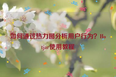 如何通過熱力圖分析用戶行為？Hotjar使用教程
