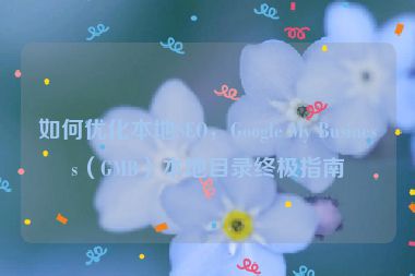 如何優(yōu)化本地SEO，Google My Business（GMB）本地目錄終極指南
