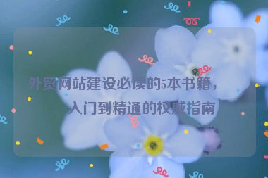 外貿(mào)網(wǎng)站建設(shè)必讀的5本書(shū)籍，從入門(mén)到精通的權(quán)威指南