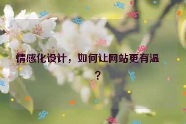 情感化設(shè)計(jì)，如何讓網(wǎng)站更有溫度？