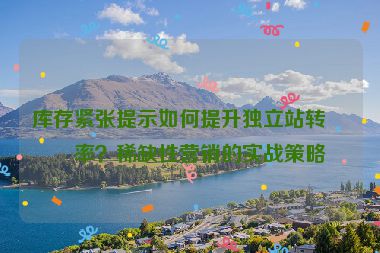 庫(kù)存緊張?zhí)崾救绾翁嵘?dú)立站轉(zhuǎn)化率?稀缺性營(yíng)銷的實(shí)戰(zhàn)策略