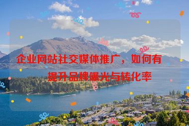企業(yè)網(wǎng)站社交媒體推廣，如何有效提升品牌曝光與轉(zhuǎn)化率