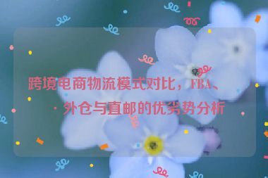 跨境電商物流模式對比，F(xiàn)BA、海外倉與直郵的優(yōu)劣勢分析