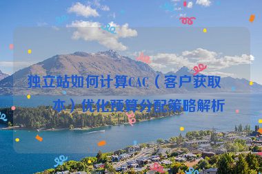 獨(dú)立站如何計(jì)算CAC（客戶(hù)獲取成本）優(yōu)化預(yù)算分配策略解析