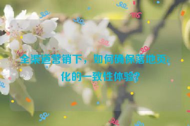 全渠道營銷下，如何確保落地頁轉(zhuǎn)化的一致性體驗？