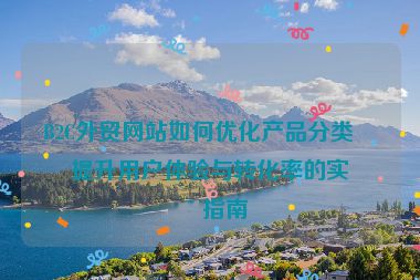B2C外貿(mào)網(wǎng)站如何優(yōu)化產(chǎn)品分類？提升用戶體驗與轉(zhuǎn)化率的實用指南