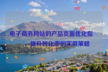 電子商務(wù)網(wǎng)站的產(chǎn)品頁面優(yōu)化指南，提升轉(zhuǎn)化率的實(shí)用策略