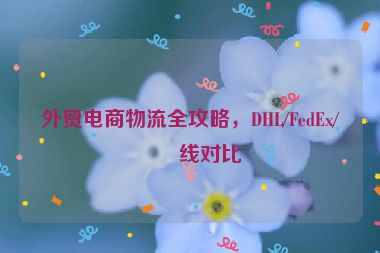 外貿(mào)電商物流全攻略，DHL/FedEx/專線對(duì)比