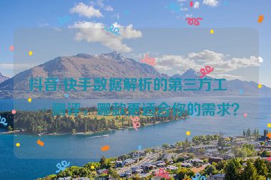 抖音/快手數(shù)據(jù)解析的第三方工具測評，哪款更適合你的需求？