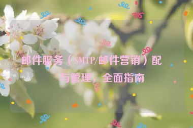 郵件服務(wù)（SMTP/郵件營銷）配置與管理，全面指南