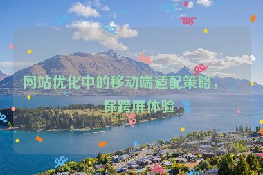 網(wǎng)站優(yōu)化中的移動(dòng)端適配策略，確?？缙馏w驗(yàn)