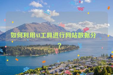 如何利用AI工具進行網(wǎng)站數(shù)據(jù)分析？