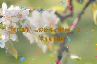 獨立站Figma設(shè)計系統(tǒng)搭建，從組件庫到協(xié)作