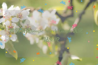 如何利用Google Search Console優(yōu)化網(wǎng)站SEO？