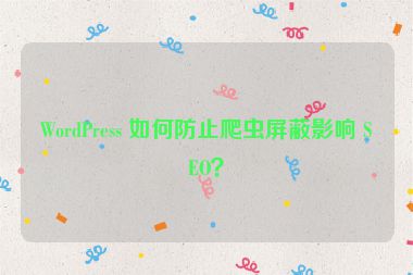 WordPress 如何防止爬蟲屏蔽影響 SEO？