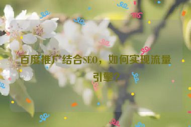 百度推廣結(jié)合SEO，如何實(shí)現(xiàn)流量雙引擎？