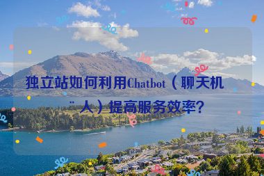 獨立站如何利用Chatbot（聊天機器人）提高服務效率？