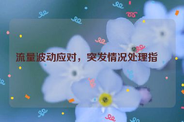 流量波動應(yīng)對，突發(fā)情況處理指南