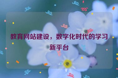 教育網(wǎng)站建設(shè)，數(shù)字化時(shí)代的學(xué)習(xí)新平臺(tái)