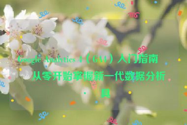 Google Analytics 4（GA4）入門指南，從零開始掌握新一代數(shù)據(jù)分析工具