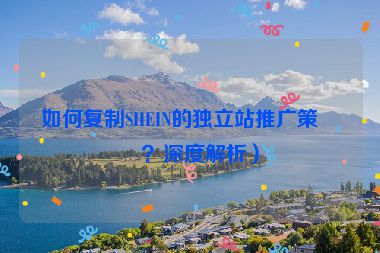 如何復(fù)制SHEIN的獨(dú)立站推廣策略？深度解析）